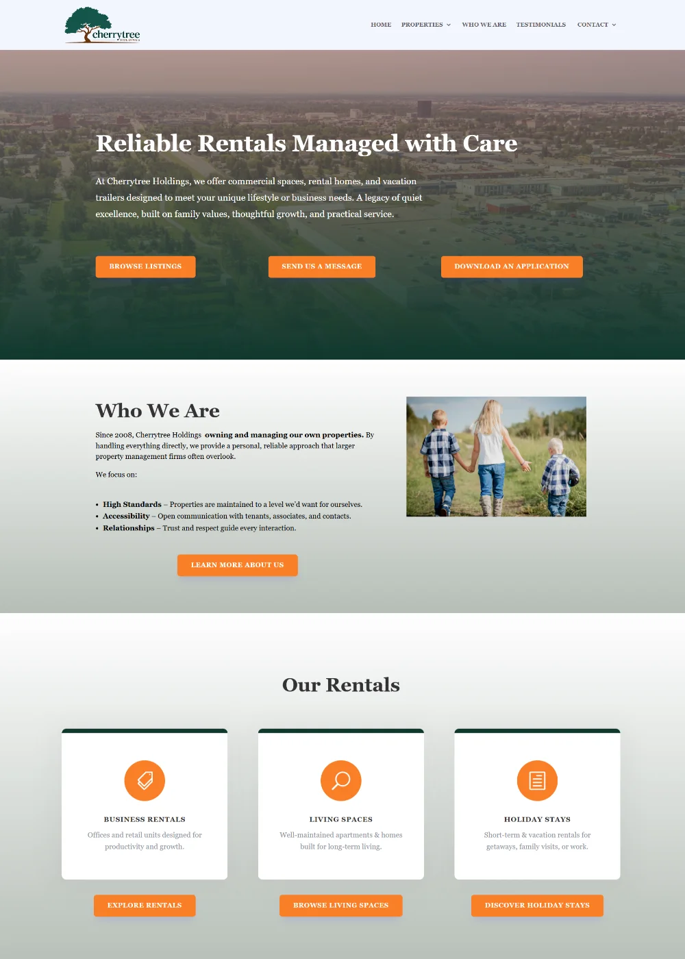 cherrytree website screen shot